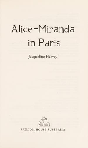 Cover of Alice-Miranda in Paris