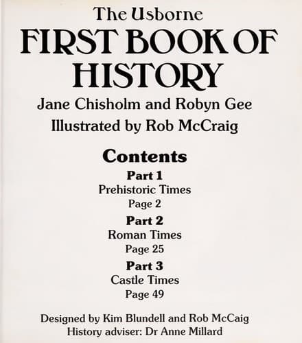 Cover of First Book of History