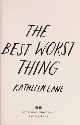 Cover of The best worst thing