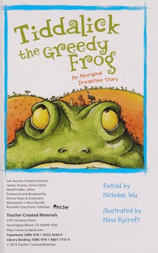 Cover of Tiddalick the greedy frog