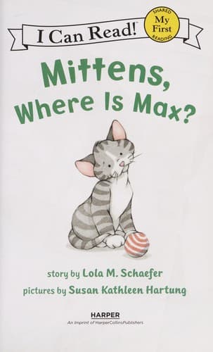 Cover of Mittens, where is Max?