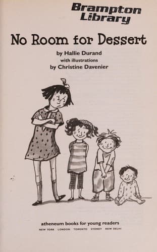 Cover of No room for Dessert