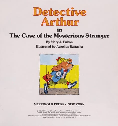 Cover of Detective Arthur in the case of the mysterious stranger