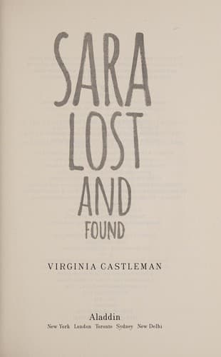 Cover of Sara lost and found