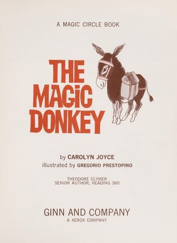 Cover of The magic donkey