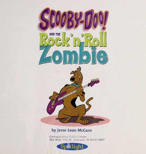 Cover of Scooby-Doo and the rock 'n' roll zombie