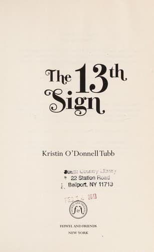 Cover of The 13th sign