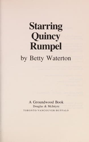 Cover of Starring Quincy Rumpel