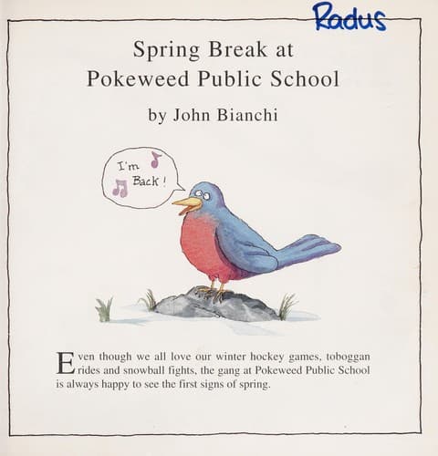 Cover of Spring break at Pokeweed Public School