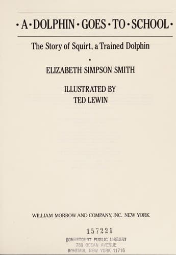 Cover of A dolphin goes to school