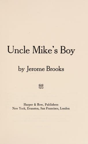 Cover of Uncle Mike's boy