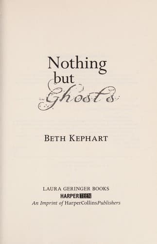 Cover of Nothing but ghosts