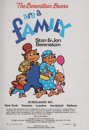 Cover of The Berenstain bears are a family