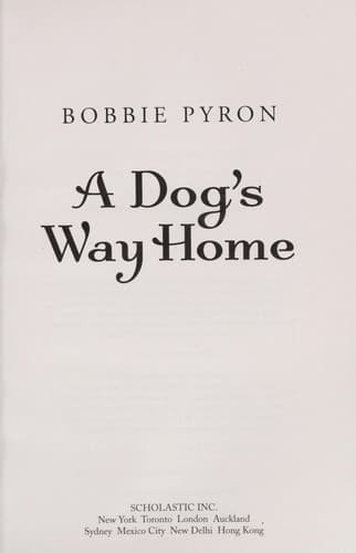 Cover of A dog's way home