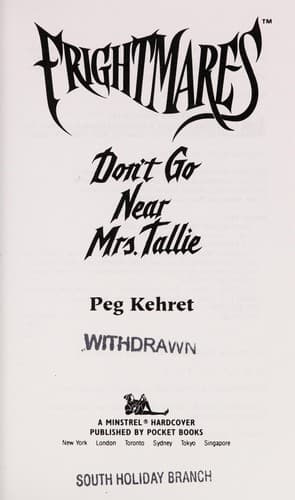 Cover of Don't Go Near Mrs Tallie