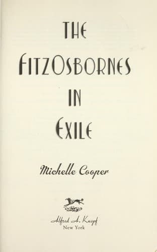 Cover of The FitzOsbornes in exile