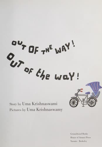 Cover of Out of the way! Out of the way!
