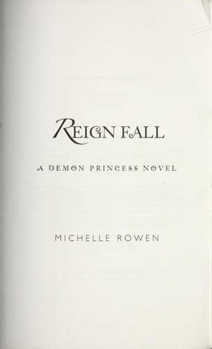 Cover of Reign Fall (Demon Princess, #3)