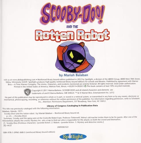 Cover of Scooby-Doo! and the rotten robot