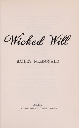 Cover of Wicked Will