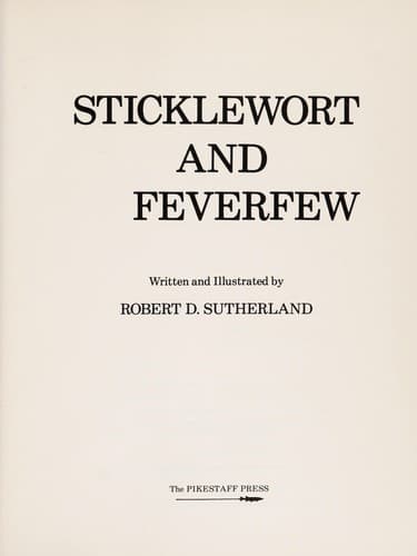 Cover of Sticklewort and feverfew