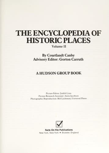 Cover of The encyclopedia of historic places