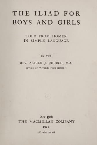 Cover of The children's Iliad