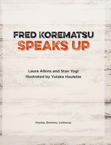 Cover of Fred Korematsu speaks up