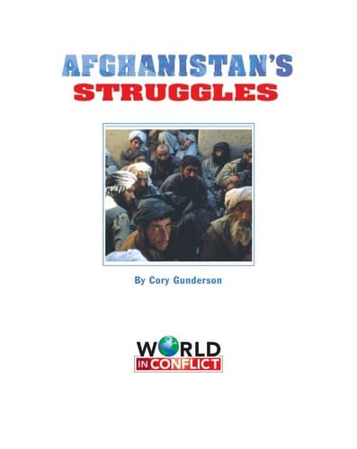Cover of Afghanistan's struggles