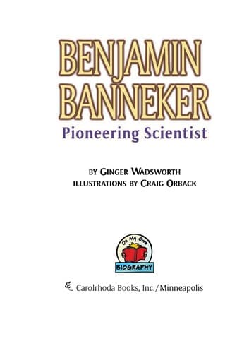 Cover of Benjamin Banneker