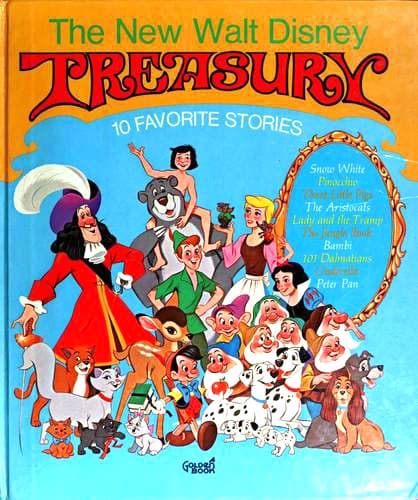 Cover of New Walt Disney Treasury (101 Dalmatians / Aristocats / Bambi / Cinderella / Jungle Book / Lady and the Tramp / Peter Pan / Pinocchio / Snow White / Three Little Pigs)