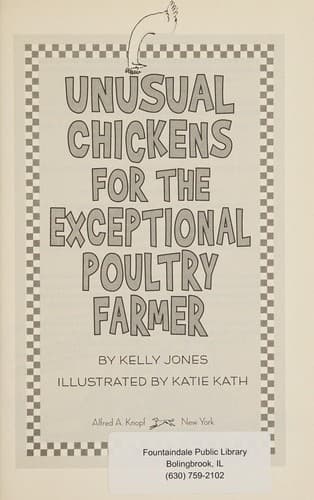 Cover of Unusual chickens for the exceptional poultry farmer