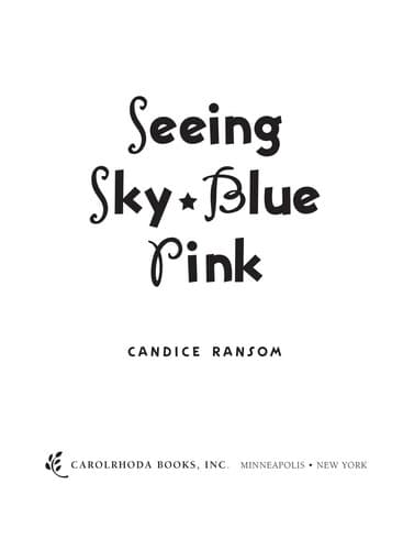 Cover of Seeing sky-blue pink