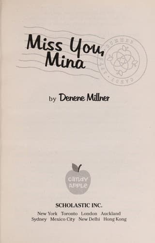 Cover of Miss you, Mina